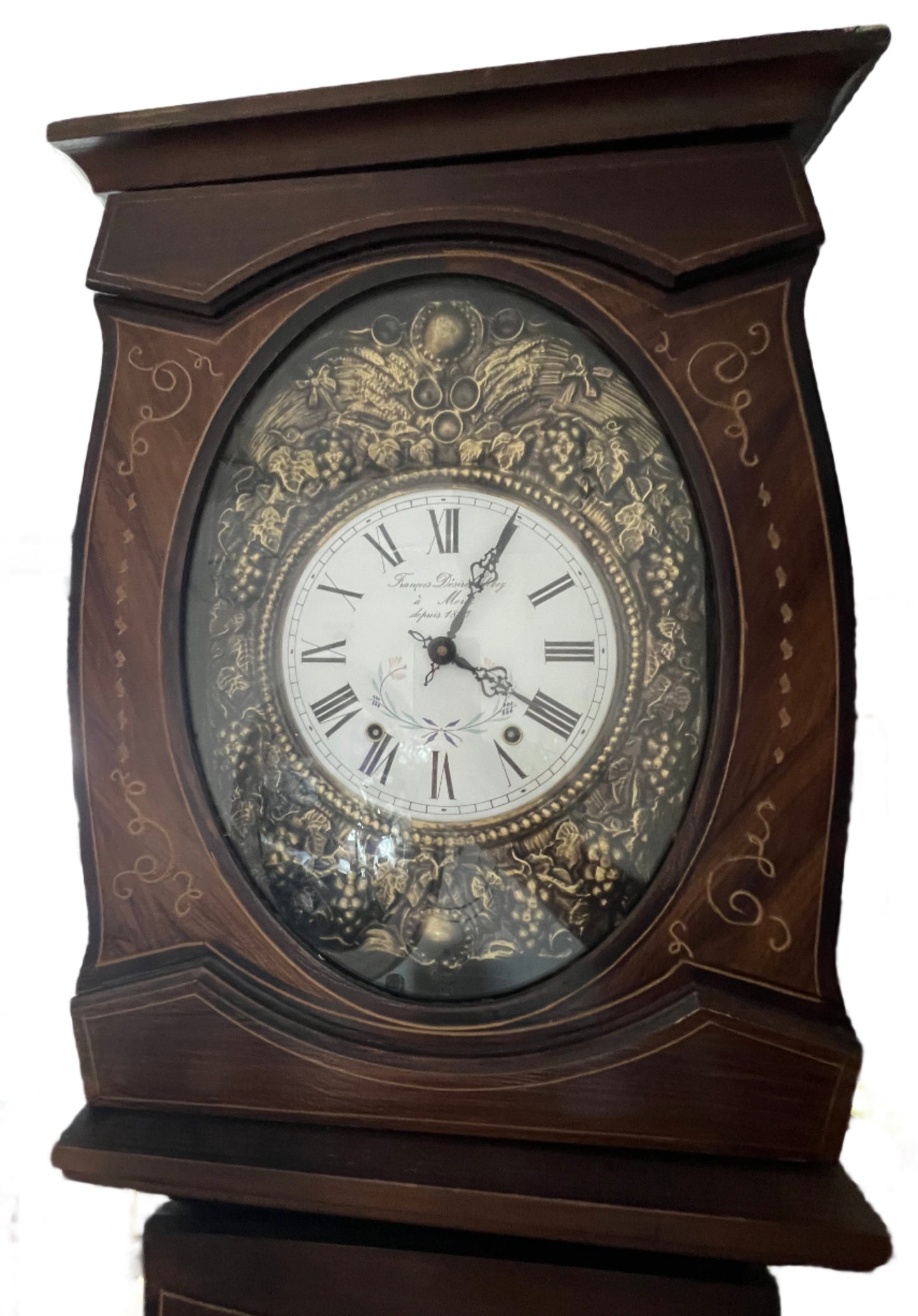 Antique François Désiré Odobez Morbier Grandfather Clock