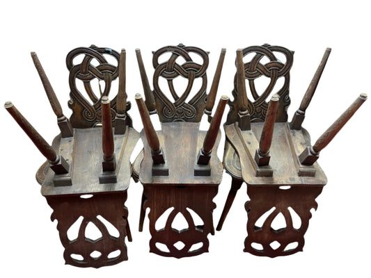 French Alsatian Chairs set of 6 - VERY RARE