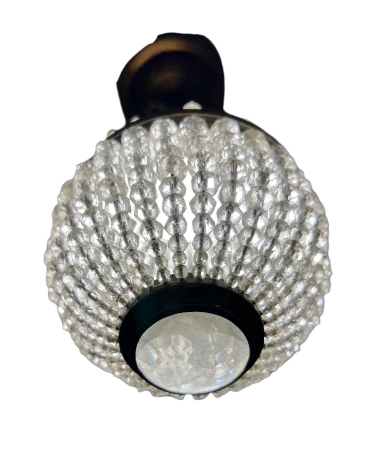 Rare Mini French Balloon Style Crystal Chandelier