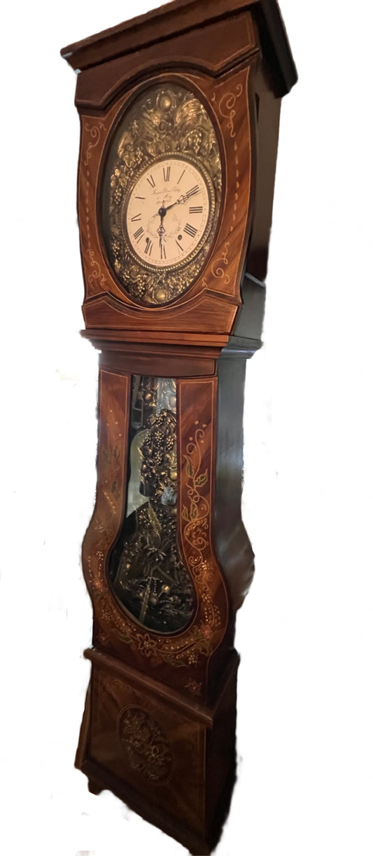 Antique François Désiré Odobez Morbier Grandfather Clock