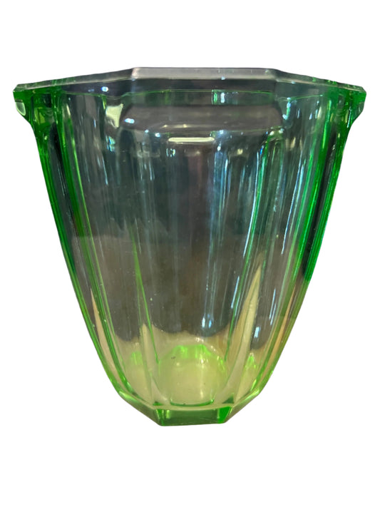 Art deco Uranium Glass Decorative Bowl